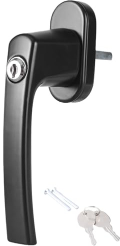 Poignée de fenêtre verrouillable pour enfant avec clé en acier inoxydable - Installation simple