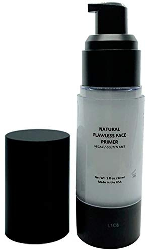 Mom's Secret Natural Flawless Face Makeup Primer, Organic, Vegan, Gluten Free, Non GMO, For All Skin Types, Paraben Free, Cruelty Free, Made in the USA, 1oz