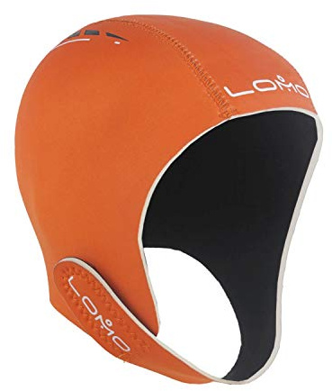 Lomo Triathlon Open Water Neoprene Swimming Cap - Orange
