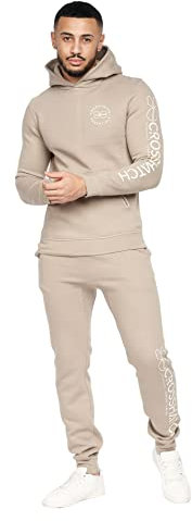 Crosshatch Herren-Trainingsanzug-Set mit Kapuze, Jogginghose, Trainingsanzug, Set mit Taschen, Größen S, M, L, XL, XXL, Metamorph-Sound, L