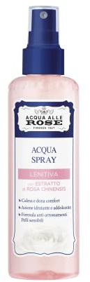 Acqua alle Rose, Acqua Spray Viso Lenitiva, Ottima per Pelli Sensibili, Rinfresca e Lenisce la Pelle, con Estratto di Rosa Chinensis, 200 ml