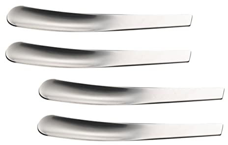 ABOOFAN Cucchiai per Uova in Acciaio Inossidabile Set da 4 Pezzi Cucchiaio Compatto e Leggero per Colazione e Dessert