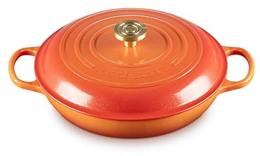 Le Creuset Flamme Dorée Shallow Casserole, 30cm