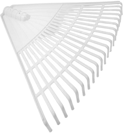 Gatuida Râteau à Gazon Outil De Ramassage des Feuilles Râteaux De Jardin Râteau D'aménagement Paysager Râteau à Feuilles Acier Petit Râteau De Jardin Pelouse Partir Dents Blanche Plastique