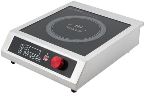 3 500 W induktionshäll 1 platta induktionskokplatta 270 ℃ 10 justerbara steg induktionsplatta individuell 75 kg lastkapacitet induktionsspis, överhettningsskydd, skydd mot tom kastrull, kortslutningsc