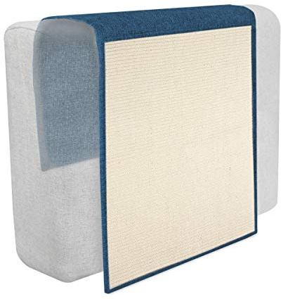 Navaris Tappeto Tiragraffi per Gatti - Tappetino Tiragraffi per Gatti Grandi e Cani - Tappeto Tira Graffi in Sisal 130x45cm Protezione Divano e Mobili