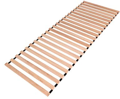 Krok Wood Premium Lattenrost Rollrost mit 20 extra stabilen Leisten aus Massivholz Buche 200x200 cm