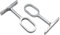 Schrankstangen Mittelhalter für Ovale Kleiderstangen,Chrom Poliert Höhenverstellbarer Mittelträger,Kleiderstangenlager Schrankrohraufhänger,Geeignet für 30.5 * 16mm Kleiderbügelrohre 2 Stück Tokaneit