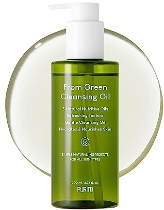 PURITO| From Green Cleansing Oil 6,76 fl.oz/200 ml Sanfter Gesichtsreiniger, tierversuchsfrei und vegan, aus der Natur gewonnene Öle (erneuert)