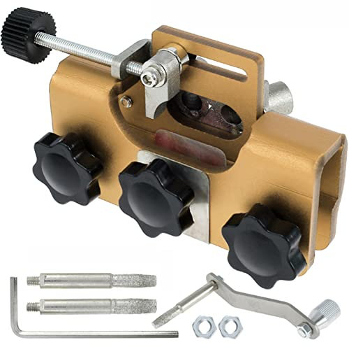 Timberline - Afilador de cadena portátil para motosierras – Herramienta manual de manivela para sierras eléctricas y de cadena – Kit profesional de afilado de cadena