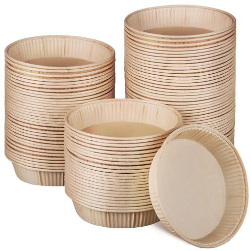 Housoutil 100 Stück 4 Zoll Mini Backform Papier Rund Einweg Muffinförmchen Für Backen Kuchen Schokolade Dessert Tartelette Förmchen