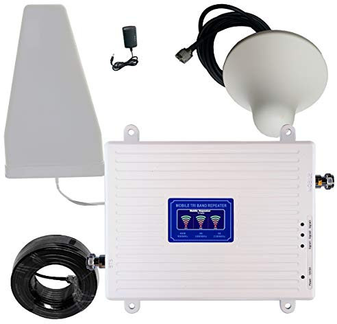 Amplificador de Cobertura movil 2G 3G 4G Repetidor de señal 900/1800/2100mhz Band 1 3 8