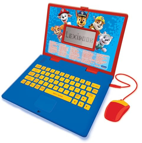 Lexibook Paw Patrol La Squadra dei Cuccioli - Laptop educativo bilingue Italiano/Inglese Giocattolo per Bambini con 124 attività di apprendimento, Blu/Rosso, JC598PAi5LXB