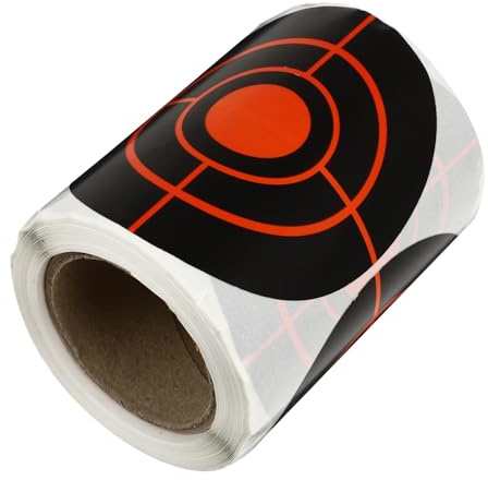 TOPBATHY Autocollants Cibles Rondes Fluorescents Auto-adhésifs Étiquettes Adhésives pour Entraînement Au Tir Lot pour Chasse et Tir Sportif