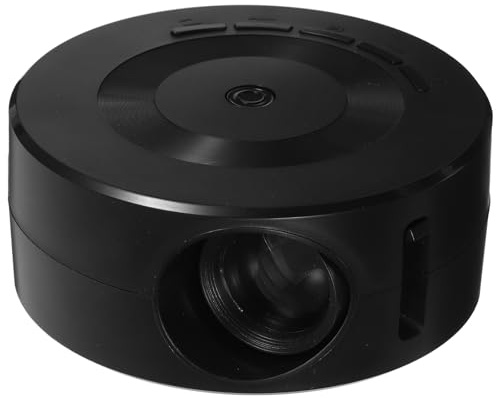 KOMBIUDA Mini Proyector Portátil para Móvil con Altavoz, Soporte 1080P y Alta Durabilidad, Material ABS y Vidrio, Adecuado para Viajes y Uso Doméstico