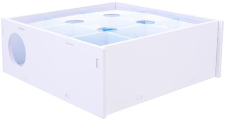 TOYANDONA Juguete Plataforma para Hámster de Laberinto de Acrílico Azul para Jugar y Descansar, Adecuado Área de Pequeñas