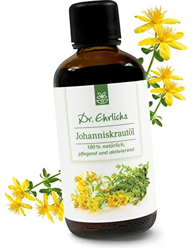 Dr. Ehrlichs Gesundkatalog Johanniskrautöl - Naturreines Pflege-Öl für Wunden und Narben - natürliches Hautpflege-Öl - Hautöl - Rotöl - 100 ml