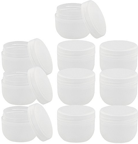 KunststoffdoseRun, Creme-Dose, 10 ml Kosmetex Kosmetikdose, matt, leer, 10× 10 ml