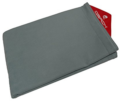 QSack Indy Funda para puf sin relleno, funda para puf interior, 140 x 180 cm (gris azulado)