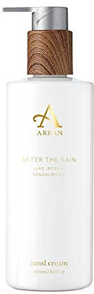 Arran Sense of Scotland After the Rain Moisturising Hand Cream (300ml) Fresh Sensual Gentle with Rose Musk Floral Citrus and Woods