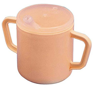 1 x Behrend Gobelet en plastique, Gobelet, Gobelet à Bec, 2 anses, couleurs assorties