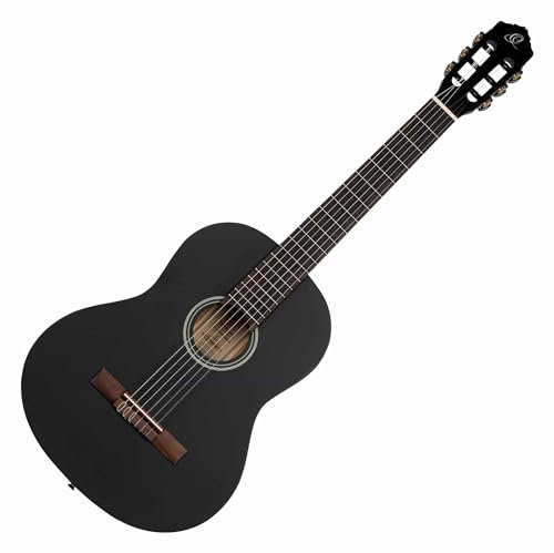 Ortega Guitars 4/4 Konzert Gitarre – Student Series – Fichte, Katalpa, Schwarz (RST5MBK)