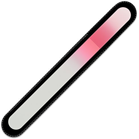 Mont Bleu Grande lima per unghie in vetro ceco | Vetro di Boemia temperato originale, garanzia a vita | Lima per unghie in cristallo fatta a mano