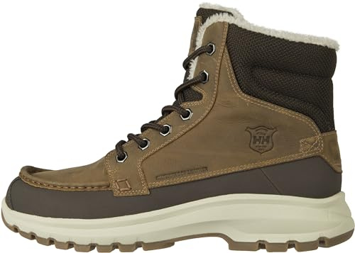 Helly Hansen V3 Winter Boots - Waterproof Snow Boots for Men - All-Terrain Winter Shoes for Men - Insulated Snow Shoes - Durable Rubber Outsole - 766 Tobacco Brown/Espresso/Natural - 10