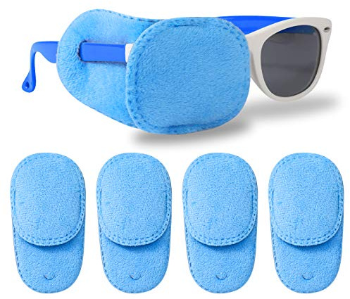 HIFOT parches ojos niños 4 piezas, parches para gafas niños ojo vago terapia visual oclusión ocular