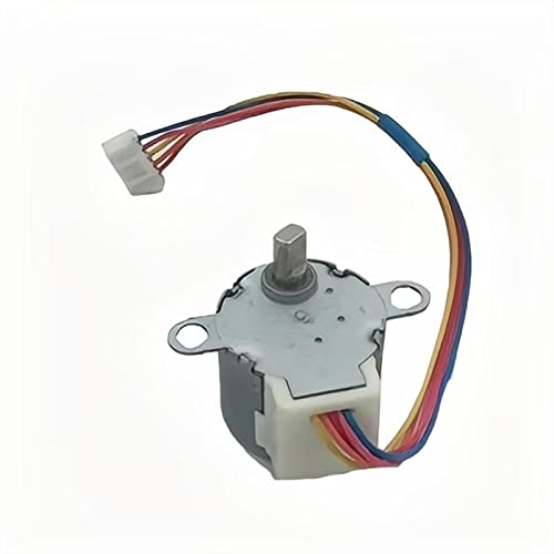Variable Aire 2 4byJ48-Q3 Motor de paso, aire acondicionado motor en el fabricación, motor de guía de aire de hoja de swing, motor de barrido de viento, 1 2V DC Motor de eje plano Sincrónico Volteador