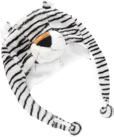 SKISUNO 1stück Junge Mädchen Plüsch Tiermütze Für Kostümparty Warmes Ohrenschutz-haube Tiger Lustiges Kostüm-accessoire Für Jungen Und Mädchen Für Show Und Veranstaltungen