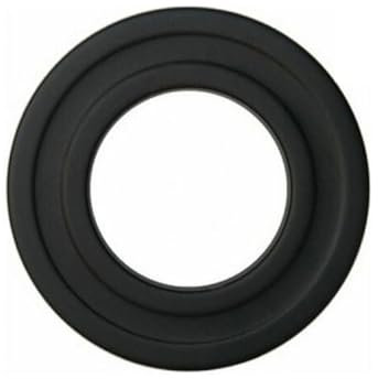 ALLINOX Rosone Coprimuro In Acciaio Nero Per Stufe e Caminetti a Pellet Accessorio Canna Fumaria (DN 100)