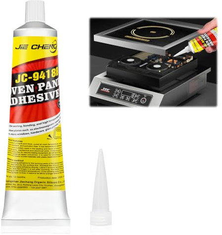 FairyPeach Schwarz Silicone Sealant, Dichtungsmasse Wasserdicht, Motor Dichtmasse, Glaskleber Hitzebeständig, Hitzebeständiger Kleber, Ofenrohr Dichtmasse, Silikon Dichtmasse, Scheibenkleber Auto