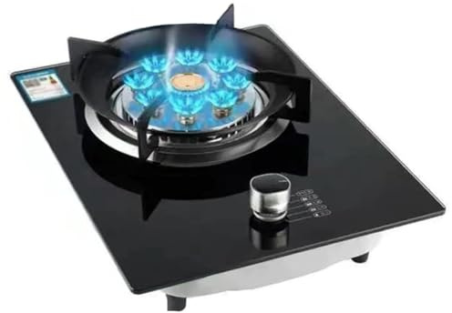 Single Burner Propane Gas Cooktop - 5.2KW High Power, Tempered Glass Surface for Durability, Ideal for Camping and Desktop Use