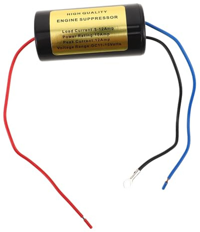 CAXUSD Filtro Alimentazione Auto Compatibile con Vari Modelli Isolatore Rumore Alternatore e Soppressore per Audio Stereo e Radio Installazione e Protezione Impianto