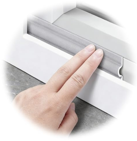 Gkhlg 8M Fensterdichtungsstreifen Fensterdichtung hält Wärme und Kühle im Raum ideal für Familien und Büros Fensterdichtung Selbstklebend zur Abdichtung von Fenstern und Türen (Grau)