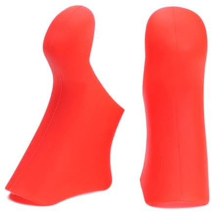 Confezione da 2 Coprileve E Coprifreni per Bicicletta ST 2300/3400, Antiscivolo, Comodi E in Silicone, Rosso