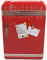 Coolcookie: Stylische Geschenkdose aus Blech in Form eines Retro-Kühlschranks- Blechdose - lebensmittelecht - Vol. 2,0L - Maße: (L x B x H):