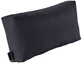 pader medi.tech Massagekopfkissen mit Schaumstoff-Flocken, 45x20x9cm, Therapiekissen, Lagerungskissen für die Physiotherapie mit Kunstlederbezug | abwaschbar, bequem | 29 Schwarz