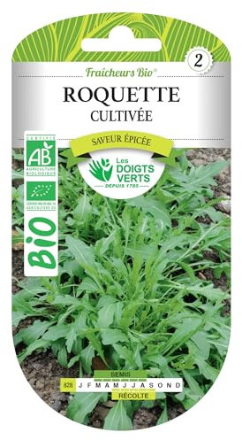 Les doigts verts Graines de roquette cultivée Bio