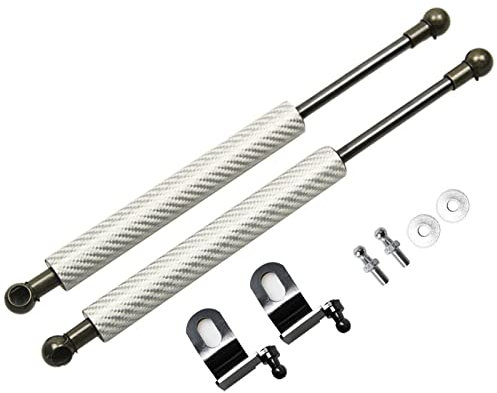 DZSQHDSAF Compatible para Seat para Ateca KH7 2016-2023 Capó Delantero Puntales De Gas Amortiguadores Pistones Soportes Absorbentes Muelle neumático(Plata)