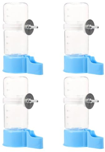 FONDOTIN 4stücke Automatischer Wasserspender Für Vögel Teiliges Für Papageien Und Kleine Vogelarten Minimiert Wasserverschwendung Einfache Installation Hygienisch Und Pflegeleicht Für