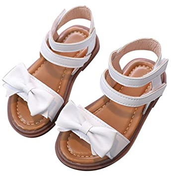 Sandals Girls Children's Shoes 2025 Barefoot Trainers Summer Trekking Sandals Breathable Summer Shoes Children's Shoes Beach Shoes Outdoor Leather Sandals Bathing Shoes Comfortable Slippers Adjustable