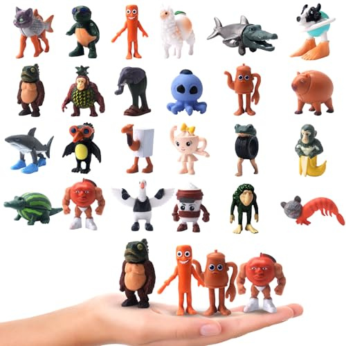 71Nmly 24PCS Italian Brainrot Action Figures Set,Tung Tung Tung Sahur Figures & for Tralalero Tralala Toys Funny Collectible Figures for Kids & Adults Creative Desk Decorations Gifts for Fans Friends