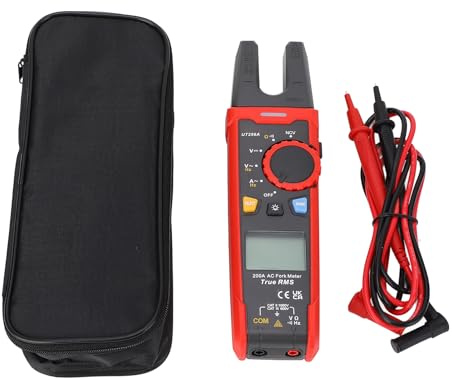 Jeffergarden Pinza Amperometrica Digitale Tester Portatile di Tensione e Corrente Ad Alta Precisione Elettricisti Vigili del Fuoco Tecnici di Rete, Compatto Ed Efficiente, Applicazioni Versatili,