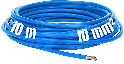 10 Meter Lapp 4520025 H07V-K 10 mm² blau I Verdrahtungsleitung I Aderleitung I PVC-Einzelader I Litze 10mm2 I Verdrahtung