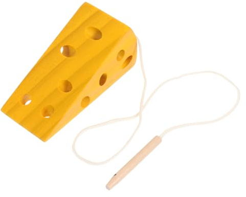 Balacoo Wooden Threading Toy for Toddlers Montessori Fine Motor Skill Development Preschool Educational Activity 11.5 X 5 X 4.6 Cm