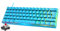 FELiCON RK-T60 Mini 60% Percent Gaming Mechanical Keyboard,Pro Compact 62 Keys UK Layout,18 RGB Illuminated LED Chroma Backlit, Detachable USB-C Wired Waterproof for PC Mac PS4 XBOX-Blue/Red Switch