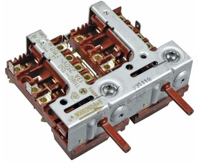 easyPART Kompatibel/Ersatz für BOSCH 00643741 Kochplattenschalterblock Schalterblock rechts 2facher Energieregler Kochfeld Herd Siemens 643741 YH80-150 Kochplatten stufenlose Regulierung eingesetzt in