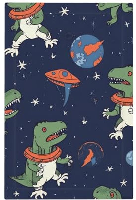 Wall Plates Duplex Outlet Covers Toggle Light Switch Plates Decor Light Switch Cover Funny Astronaut Dinosaur Rocket Print WallPlate Electrical Outlet Covers Wall Plate for Light Switches 5 x 3